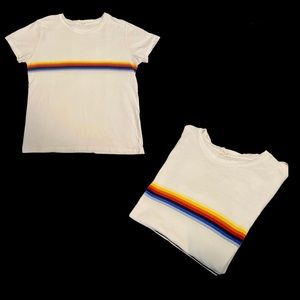 Brandy Melville Rainbow Stripe Tee